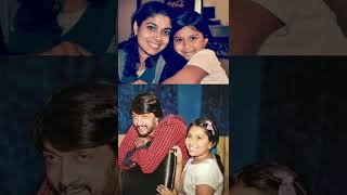 #actor Sudeep his #wife 💞 Priya Sudeep with #daughter 👸 Saanvi Sudeep #kichchasudeep #sudeep