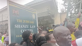 BEEHIVE OF ACTIVITIES OUTSIDE SHANZU LAW COURTS AS FOLLOWERS CONDUCT SPECIAL PRAYERS