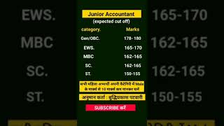 Rajasthan junior accountant || cut off marks# #2023