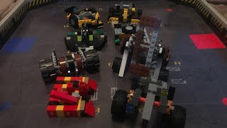 Rotator vs whiplash LEGO battlebots fight night hyper lash