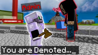 I FAKE DEMOTED Staff On My Minecraft Server... *TROLLED*