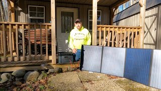 Is solar power really worth it? Comparing portable and permanent options. #offgridcabin #offgrid