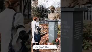 Emma Watson being a book fairy at Noor Inayat Khan's memorial in London