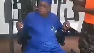 Former President Olusegun Obasanjo Trying To Gym To Have Six Packs