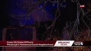 Early morning fire in Pittsburgh's Homewood South neighborhood