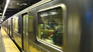 Brooklyn-bound 3 train leaving Chambers Street