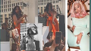 Cardi B Throws Her Microphone At a Fan Who Mistakenly Threw a Drink At Her In Las Vegas #cardib