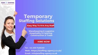 "The Best of UK Hospitality Jobs Await: Team Staffing's Proven Recruitment Solutions"