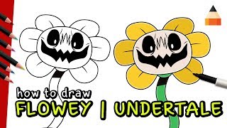 Flowey Undertale | How To Draw Flowey | Undertale Coloring book | Drawing Undertale Characters