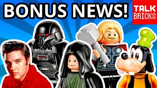 BONUS LEGO NEWS! Dark Troopers! Elvis! New Rollercoaster?! Goofy?! Chip & Dale! Speed Champions!