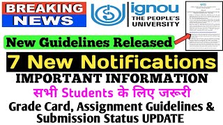 [Breaking News] IGNOU 7 New Notifications || June 2022 Exams RC released New Guidelines By TIPS GURU