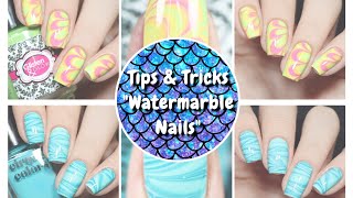 Tips & Tricks: "Watermarble Nails"