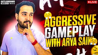 [FACECAM] LIVE😍AGGRESSIVE GAMEPLAY WITH ARYA SAIKI🤫//ROAD TO 5K❤️ SHOW A LITTLE SUPPORT GUYS #bgmi