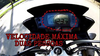 TOP SPEED HONDA XRE 190 2021 COM DUAS PESSOAS NA MOTO (velocidade máxima)