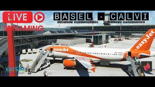 ✈️ EasyJet Switzerland Real Life OPS ✈️ Basel LFSB - LFKC Calvi | Fenix A320 | VATSIM