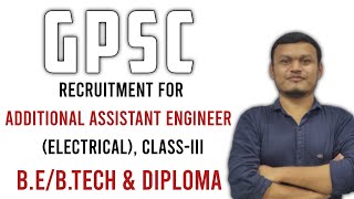 GPSC recruitment for electrical engineer Additional assistance engineer #gpsc2024  #transientclasses