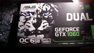 Unboxing Asus Dual GeForce GTX 1060 Nvidia