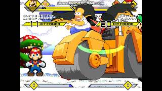 Mugen #1087 Better Luigi C.Homer DHomer Blossom vs Better Mario E.E.D SM64 Buttercup