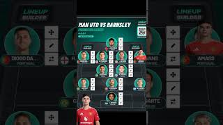 My predicted lineup for Manchester United vs Barnsley #football #soccerplayer #manchesterunited