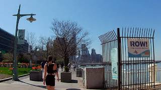 Walking Hudson River Park in NYC