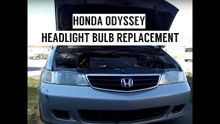 Headlight Bulb Replacement | Honda Odyssey / Accord | 99 00 01 02 03 04