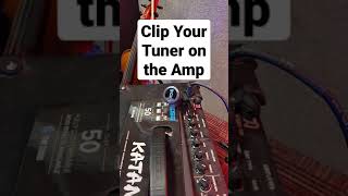 Clip a Tuner on the Amp for better tuning and easy switch between guitars