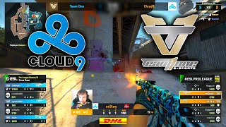 TeamOne vs Cloud9 - ESL Pro League Season 13 - OVERPASS Highlights