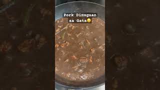 PORK DINUGUAN SA GATA 🤤 #asmr #pinoyfood #asianfood #fyp