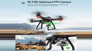 Drone with 4K FHD Camera Live Video and GPS Return Home, RC Quadcopter