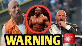 Triple H Sends Stern Warning To Dwayne Johnson To Stay Off The Bobby Lashley Quiting Incident😱😱