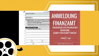 تعبئة استمارة التسجيل الضريبي Fragebogen zur steuerlichen Erfassung