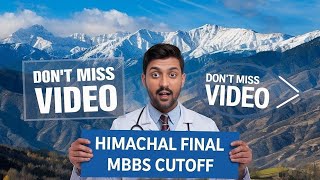 HIMACHAL MBBS CUTOFF 2024. #himachal #himachal mbbs #MBBS#BDS#NEET2024