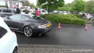 Aston Martin DBS plus Lamborghini Gallardo LP570 4 Spyder Performante   Lovely Sounds!   YouTube