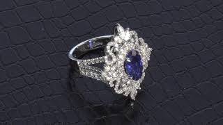 No Brand　Sapphire Diamond Ring