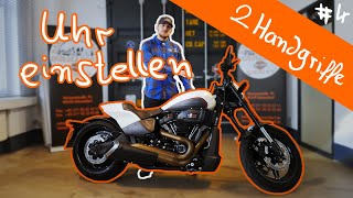 2 Handgriffe - Wie stelle ich die Uhrzeit bei meiner Harley-Davidson um?