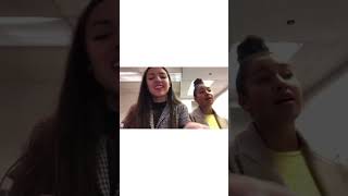 (OLD) Olivia Rodrigo and Sofia Wylie practicing "Wondering" and having fun | #shorts