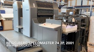 Heidelberg Speedmaster 74-2P, year 2001