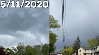 Thunderstorms & Rain Shafts - Delco, PA | May 11, 2020