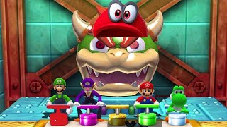 Mario Party: The Top 100 All Minigame #3 Luigi vs Mario vs Yoshi vs Waluigi  (Master Difficult)