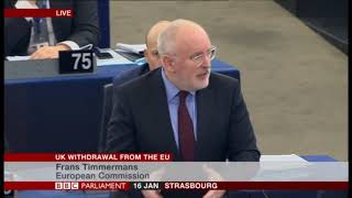 Frans Timmermans on Brexit