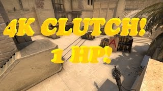 CS:GO | 4K Clutch on Mirage! (1 hp)