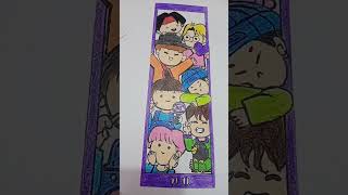 Simple & easy BTS bookmark 💜  #l#btscraft #bts #btsarmy  #btsshorts