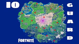 Legendary challenge :  Eliminate 10 IO Guards - Fortnite Week 5 Challenges all location + Map