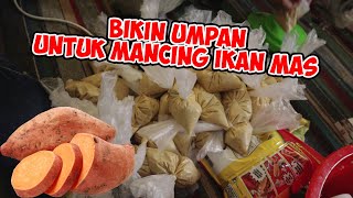 Cara Membuat Umpan Untuk Mancing Ikan Mas Menggunakan Ubi || Untuk Lomba Mancing Ikan Mas