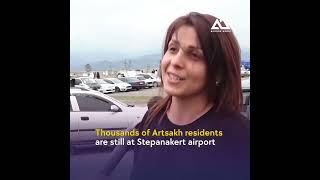 Thousands of Artsakh residents are still at Stepanakert airport