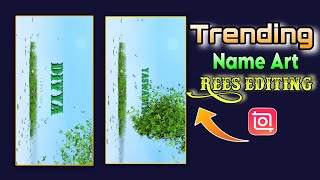 Nature Logo Reveal For ofter Effect 2023|| Name Art Video Editing in inshot app #telugu