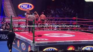 Arena Mexico 19/04/2024 Titan, Esfinge y F Gordon vs Villano III Jr  Hijo de V III y Zandokan Jr