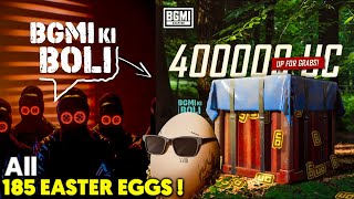 BGMI Ki BOLI All 185 Easter Eggs Location @BattlegroundsMobile_IN #BGMIKiBoli #BGMIKIBoliChallenge