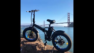 Fat Tire Ebike Foldable Manufacture 36V500W13AH For Town & Country E-bike