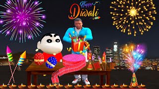 Franklin And Shinchan Celebrate Happy DIWALI & Decorate Franklin House In GTA V